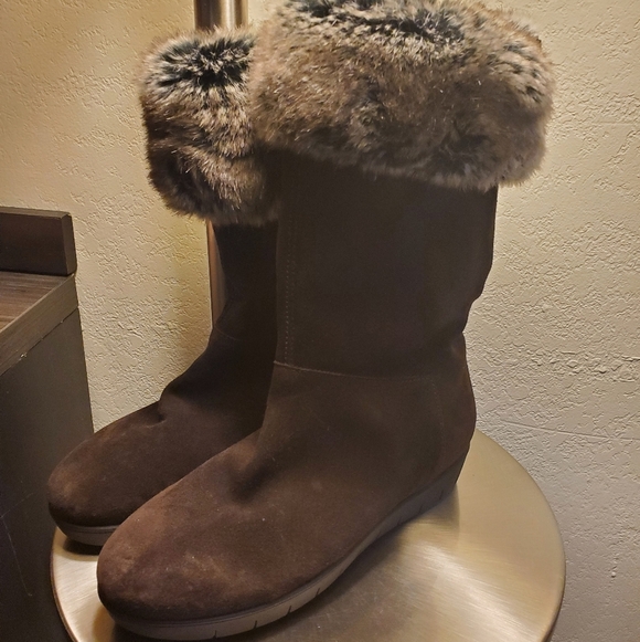Aqualtalia Walda Fur Trimmed Boot SZ 6 - Picture 3 of 8